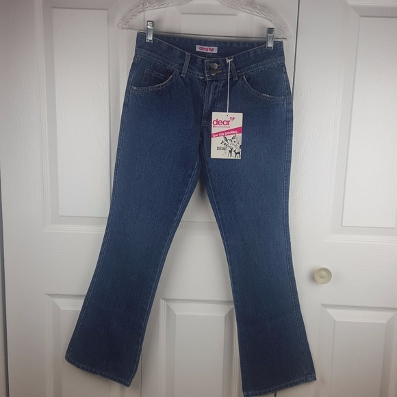 NWT Dear ab bootleg low rise denim jeans Size 2P - Picture 1 of 5